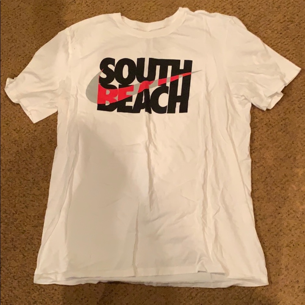 Nike south beach swoosh logo shirt